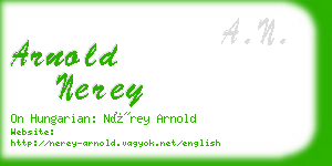 arnold nerey business card